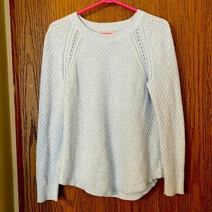 Light blue crew sweater from Loft